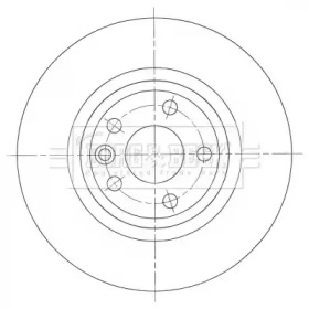 BORG & BECK bbd5442 -  Тормозной диск